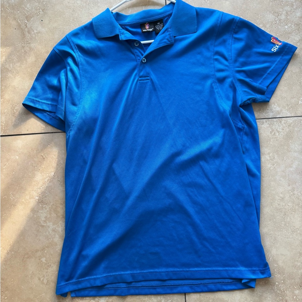Six Flags Magic Mountain Employee Polo Shirt Large